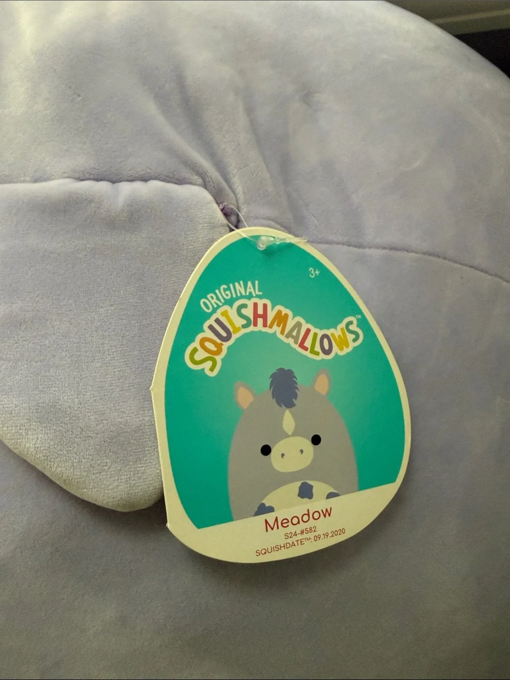 Squishmallows Lavender Unicorn Plush with Cream Accents